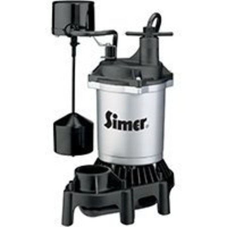 Sta-Rite Simer 2164 Sump Pump, 115 V, 3.9 A, 1-1/4 in Inlet, 1-1/2 in Outlet, 660 gph -  2164/2957